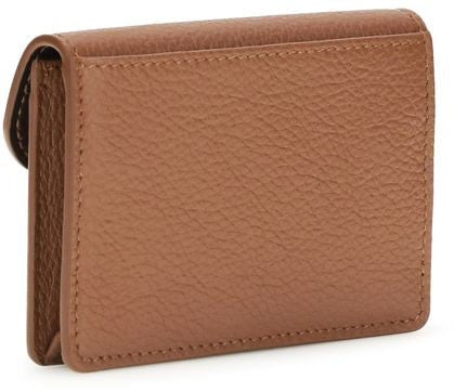 Ferragamo Brown Calf Leather Bos Taurus Wallet Bruin