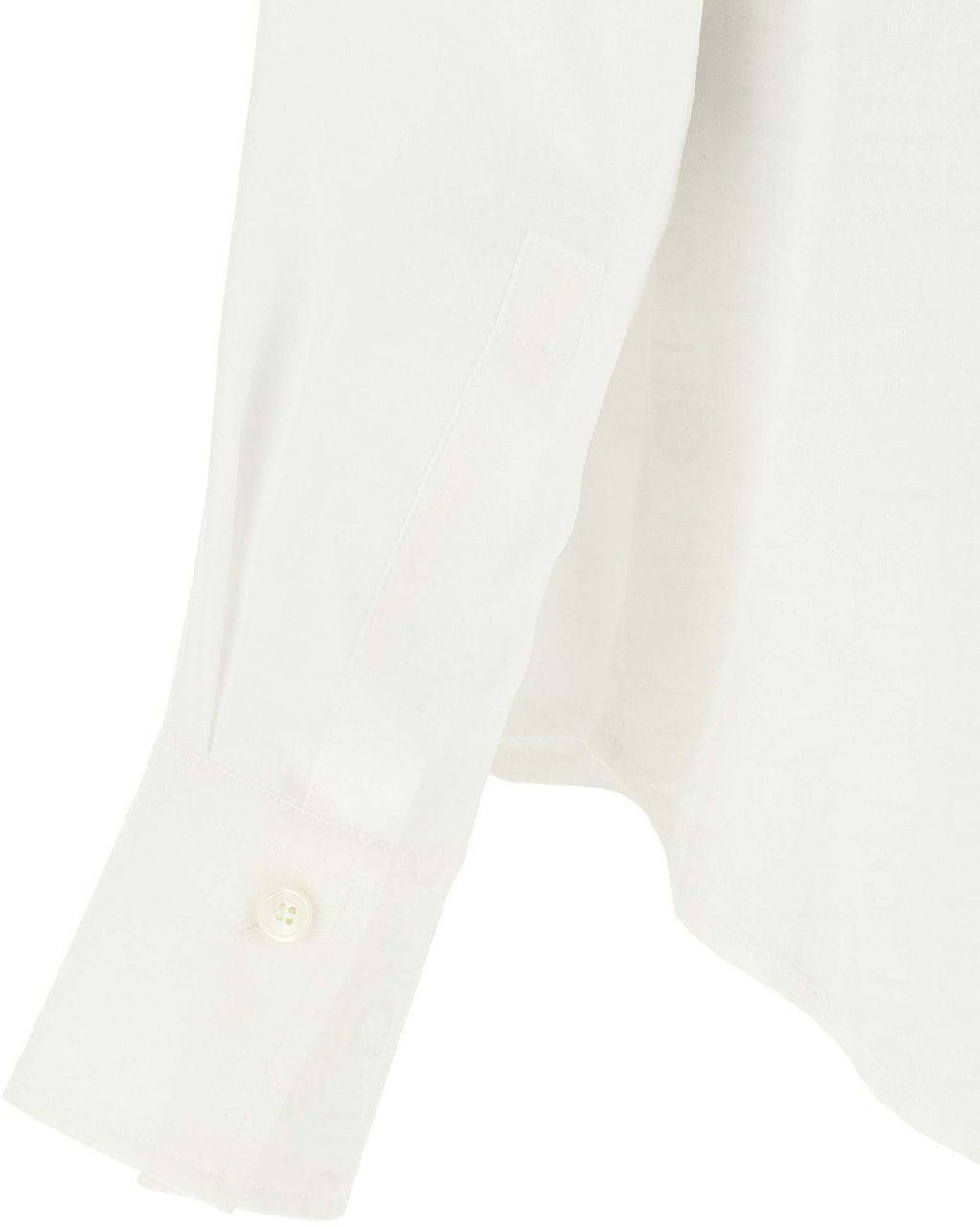 Ferragamo White Silk Blouse Wit