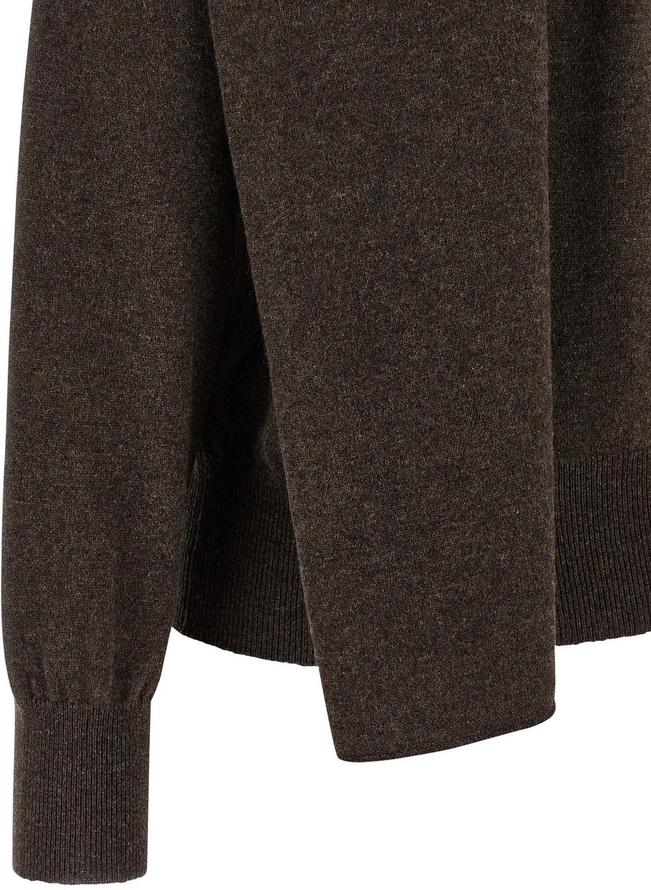 Ferragamo Brown Cashmere Cardigan Bruin