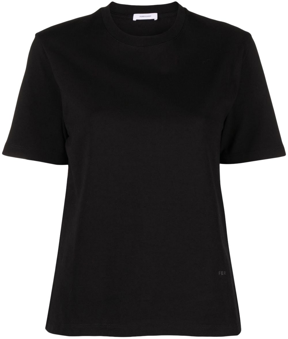Ferragamo T-Shirts And Polos Black Zwart