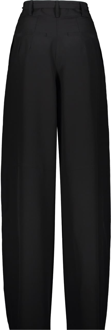 Ferragamo Silk trousers Zwart