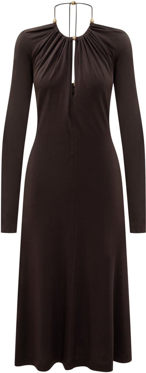 Ferragamo Abito in Crepe Bruin