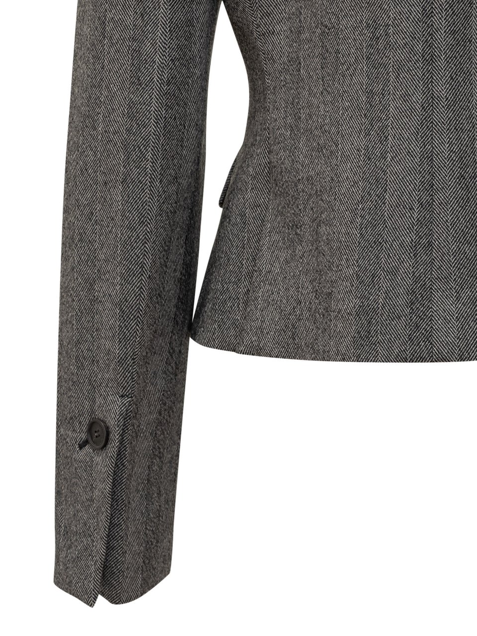 Ferragamo Ferragamo Giacca in Lana Grigia Grijs