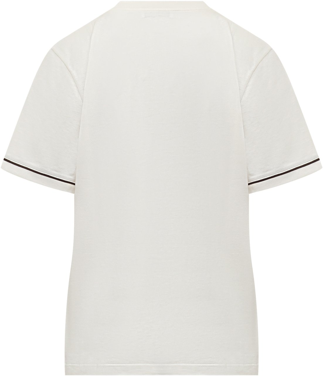 Ferragamo T-shirt con Taschino e Dettagli a Contrasto Wit