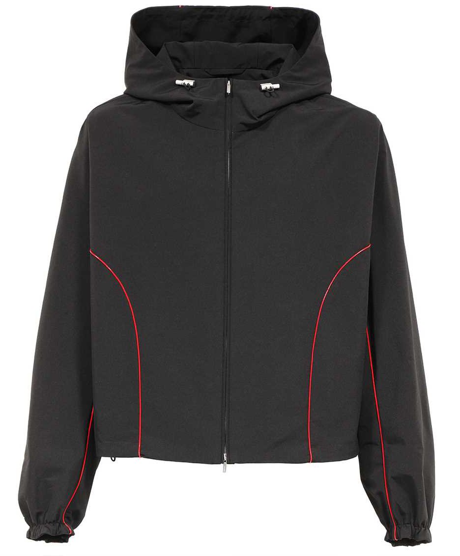 Ferragamo Techno fabric jacket Zwart