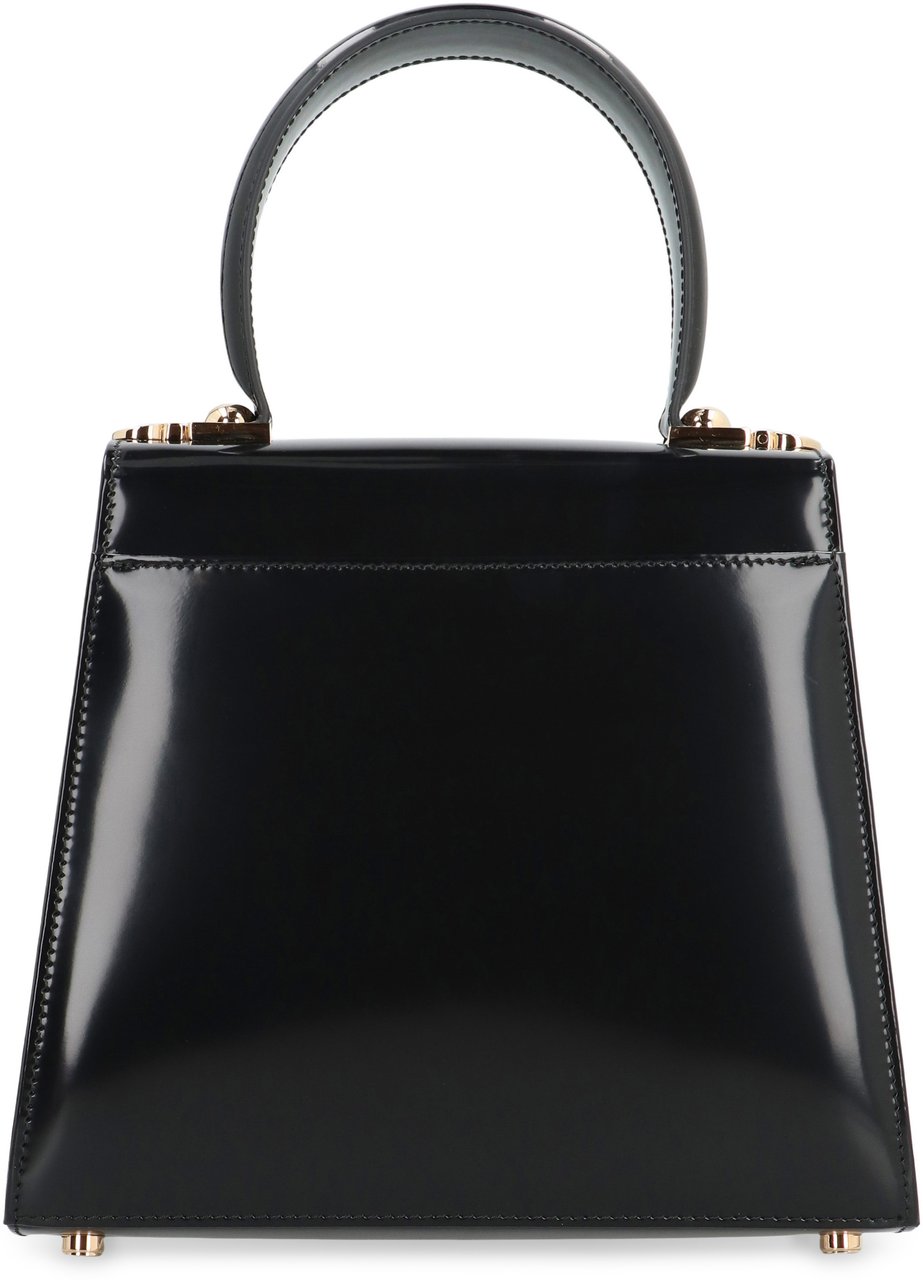 Ferragamo Iconic leather handbag Zwart