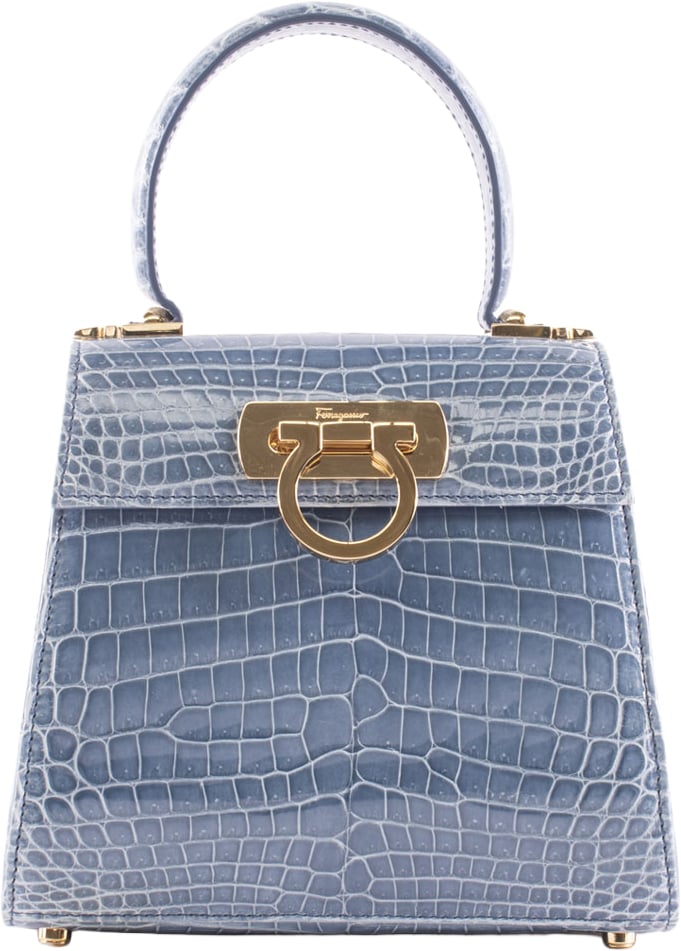 Ferragamo Bags Clear Blue Lichtblauw