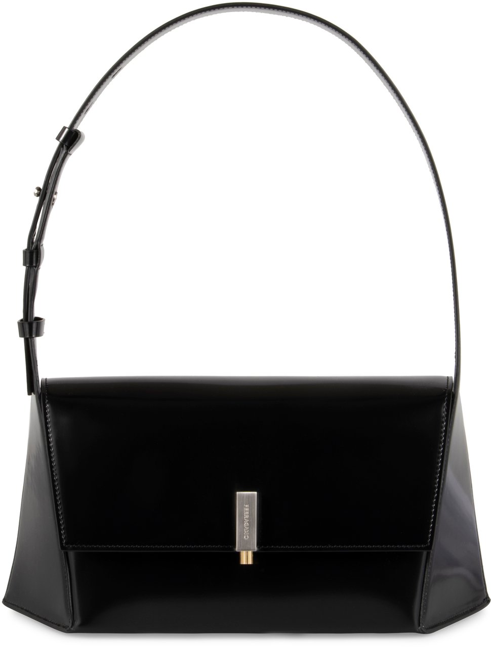 Ferragamo Leather shoulder bag Zwart