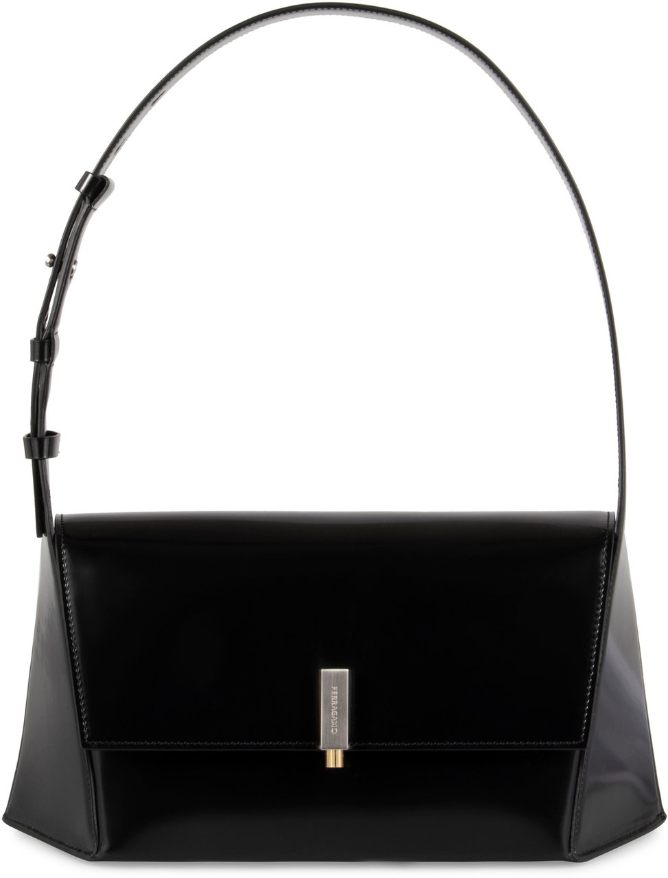 Ferragamo Leather shoulder bag Zwart