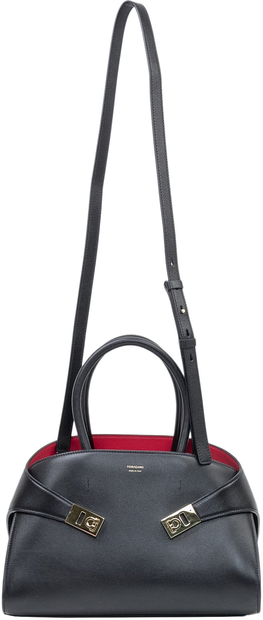 Ferragamo Borsa A Mano Strutturata Zwart