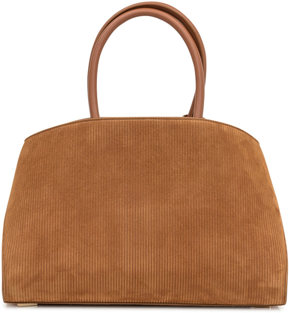 Ferragamo Ferragamo Borsa a Mano in Camoscio Marrone Bruin