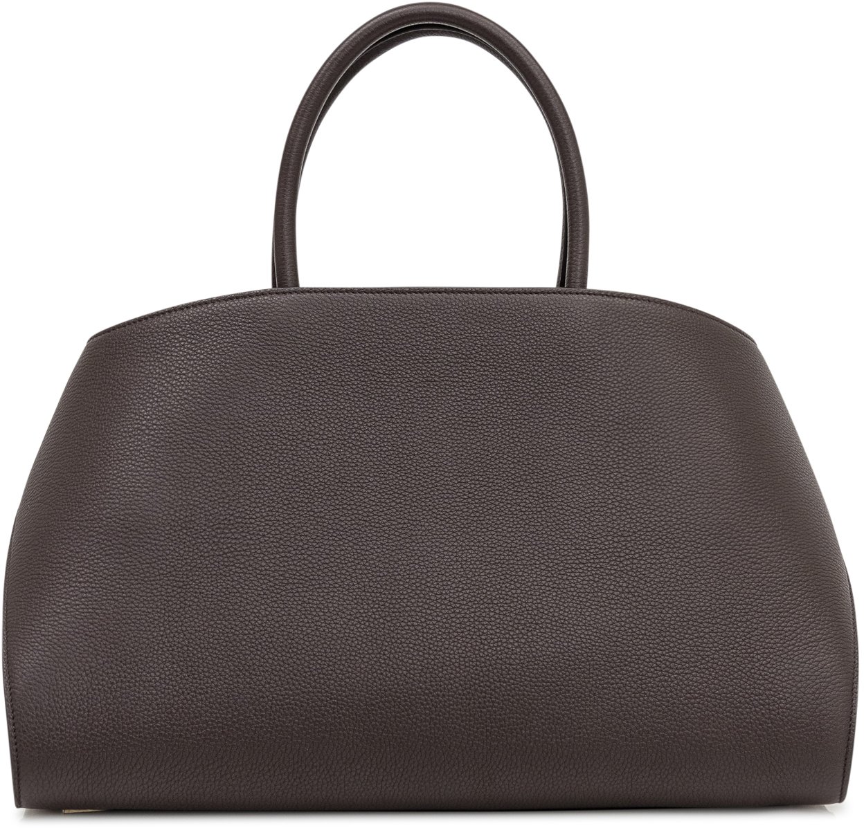 Ferragamo Ferragamo Borsa a Mano in Pelle Marrone Bruin