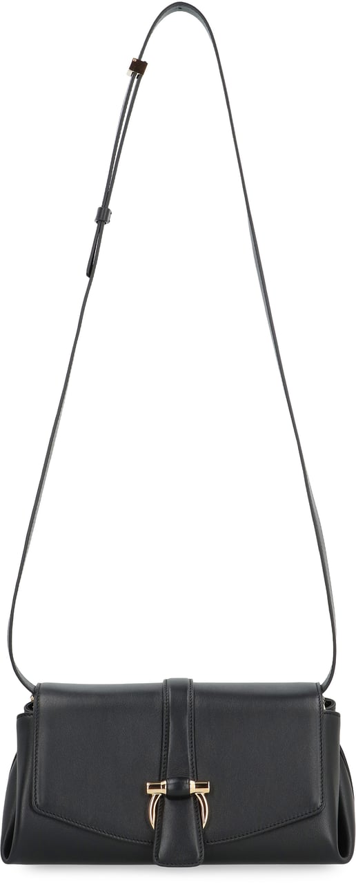 Ferragamo Leather crossbody bag Zwart