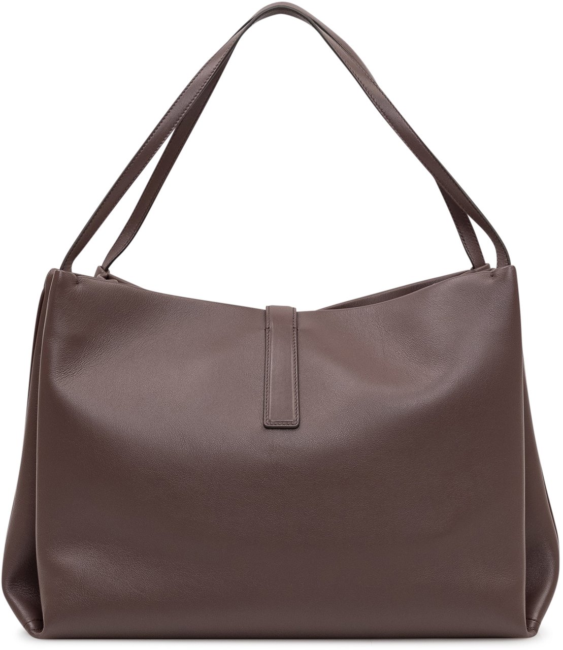 Ferragamo Borsa Tote Media in Pelle Bruin