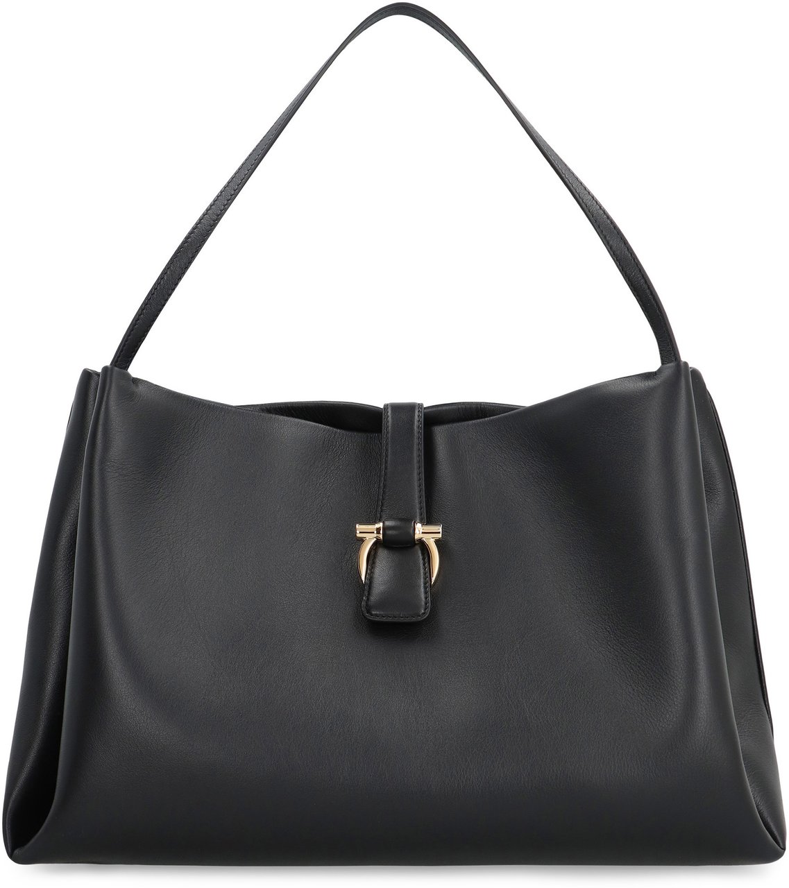 Ferragamo Leather tote Zwart