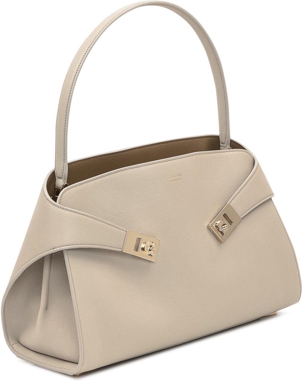 Ferragamo Borsa a Spalla Piccola in Pelle Wit