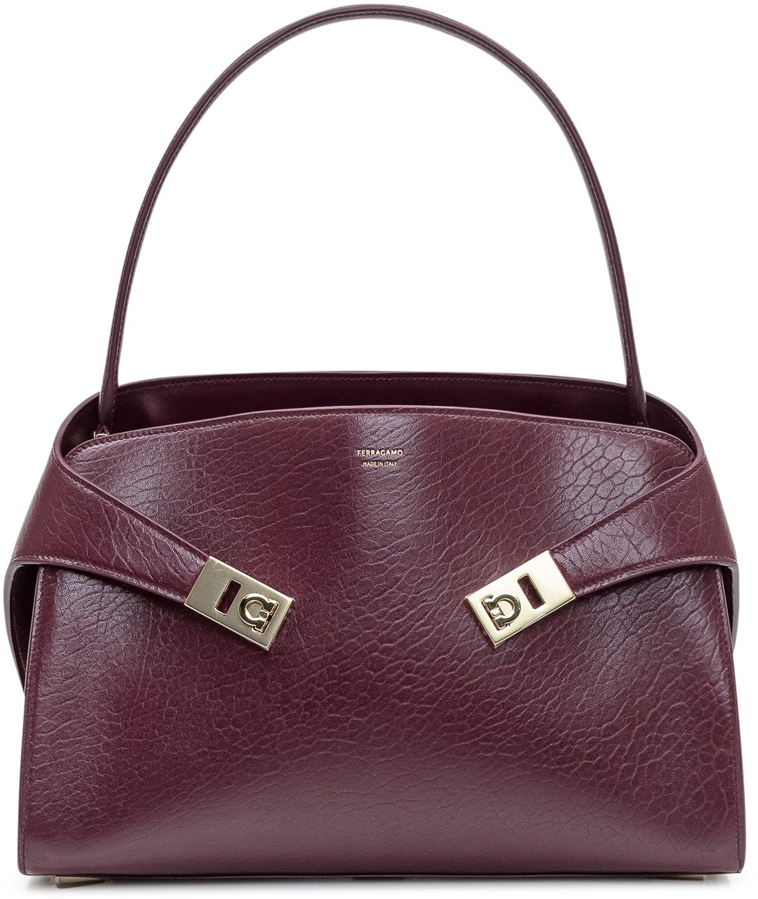 Ferragamo Ferragamo Borsa Hug S in Pelle Bordeaux Rood