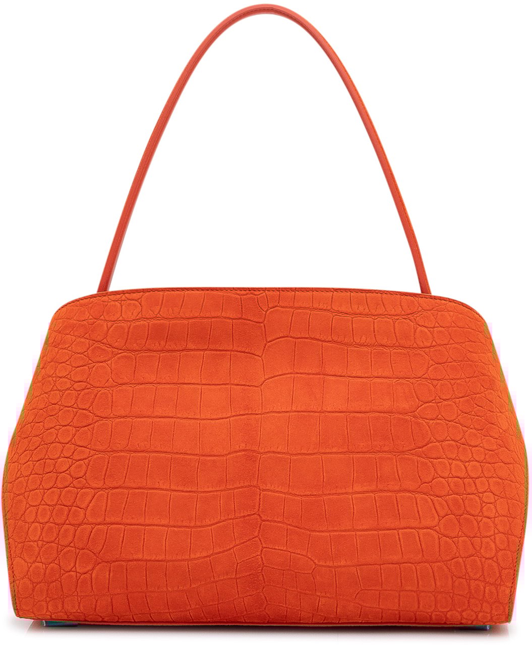 Ferragamo Borsa a Spalla con Manico e Fibbie Frontali Oranje