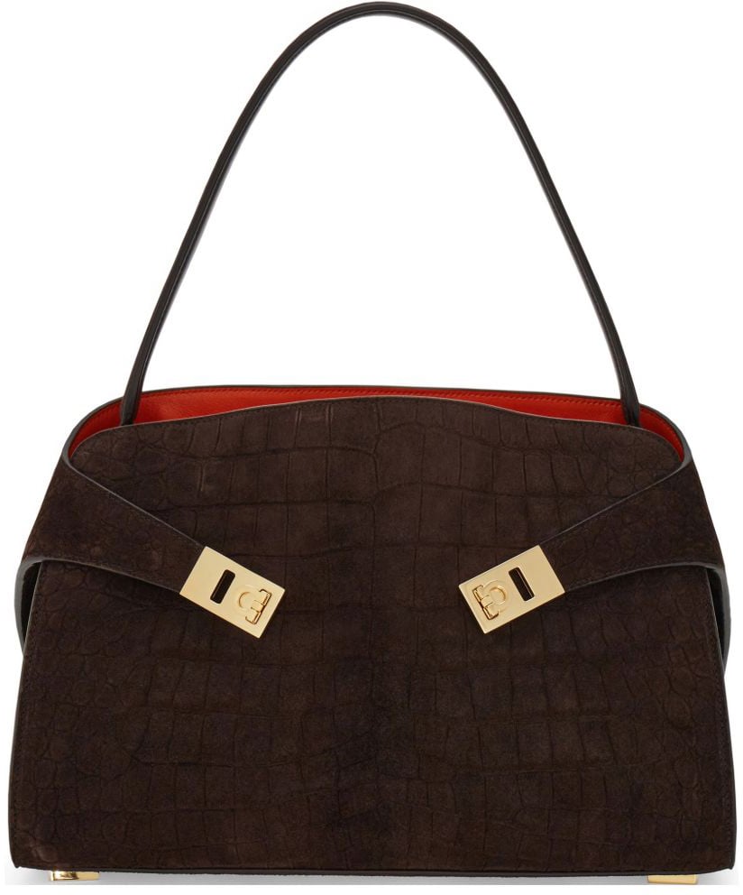 Ferragamo Bags Marrone Scuro Bruin