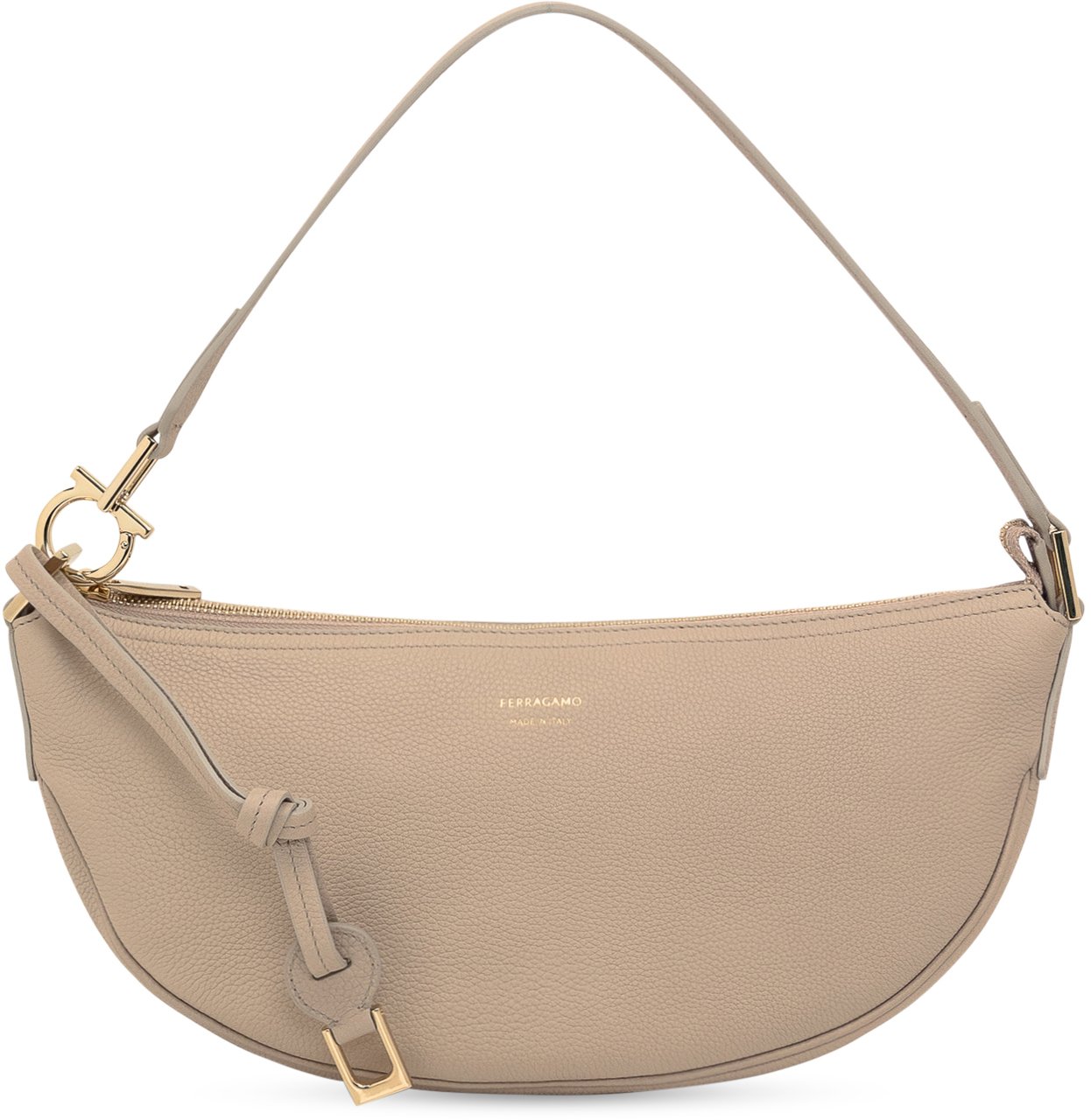 Ferragamo Borsa a Spalla  Piccola Hobo Beige