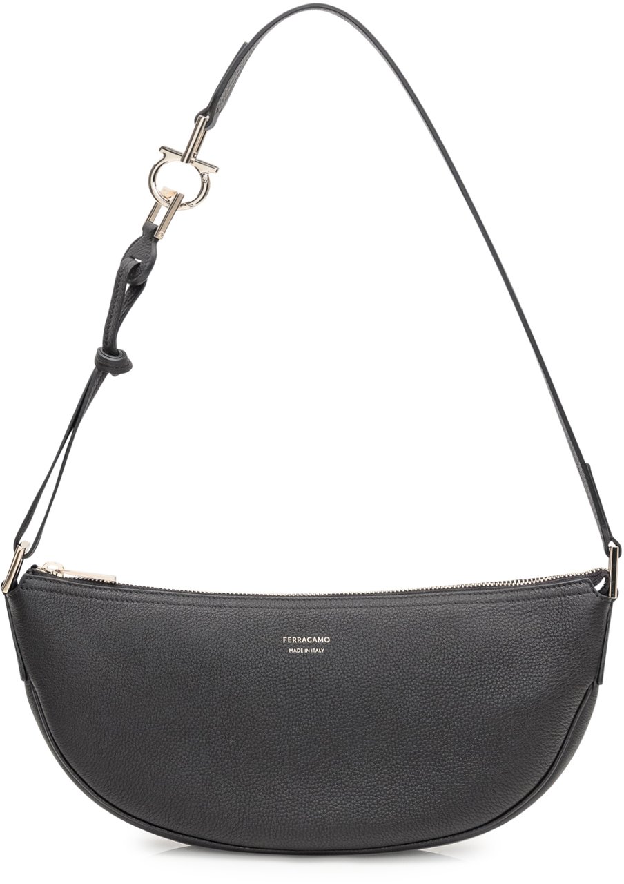 Ferragamo Borsa a Spalla  Piccola Hobo Zwart