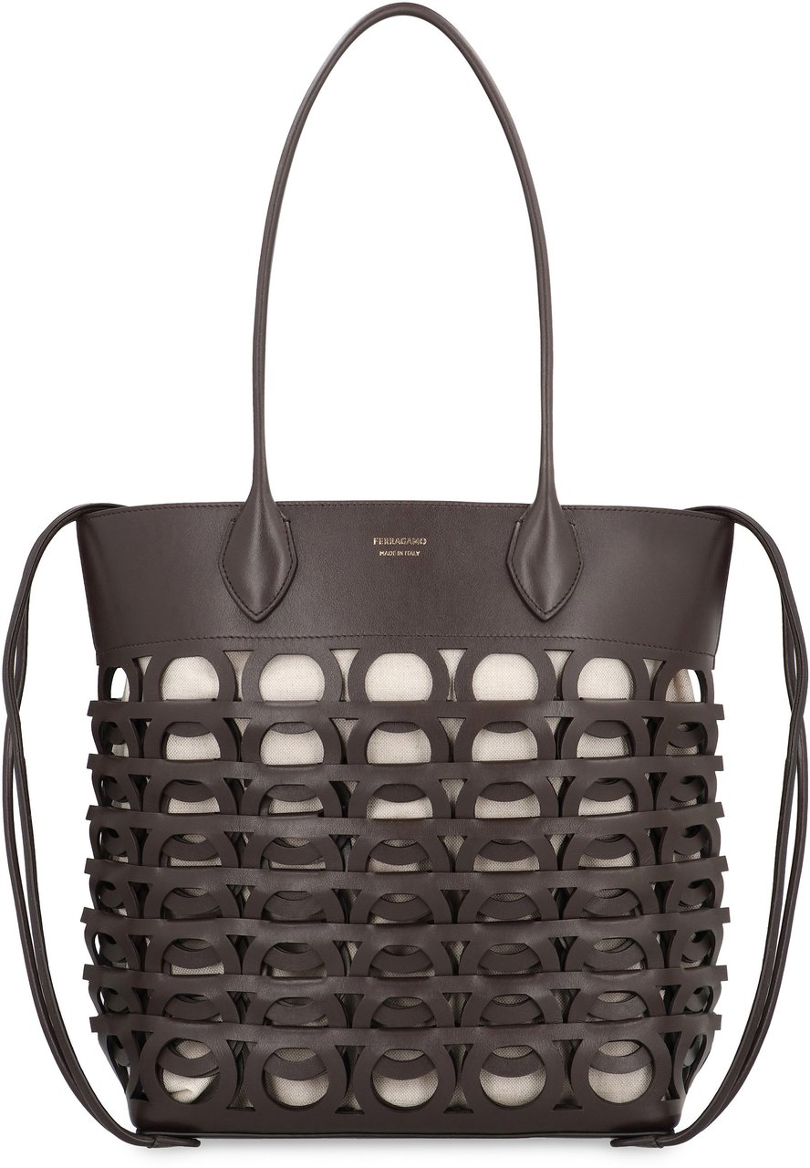 Ferragamo Gancini M Tote bag Bruin
