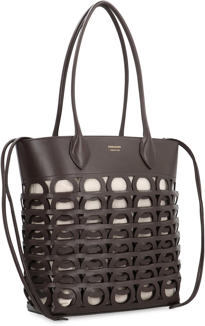 Ferragamo Gancini M Tote bag Bruin