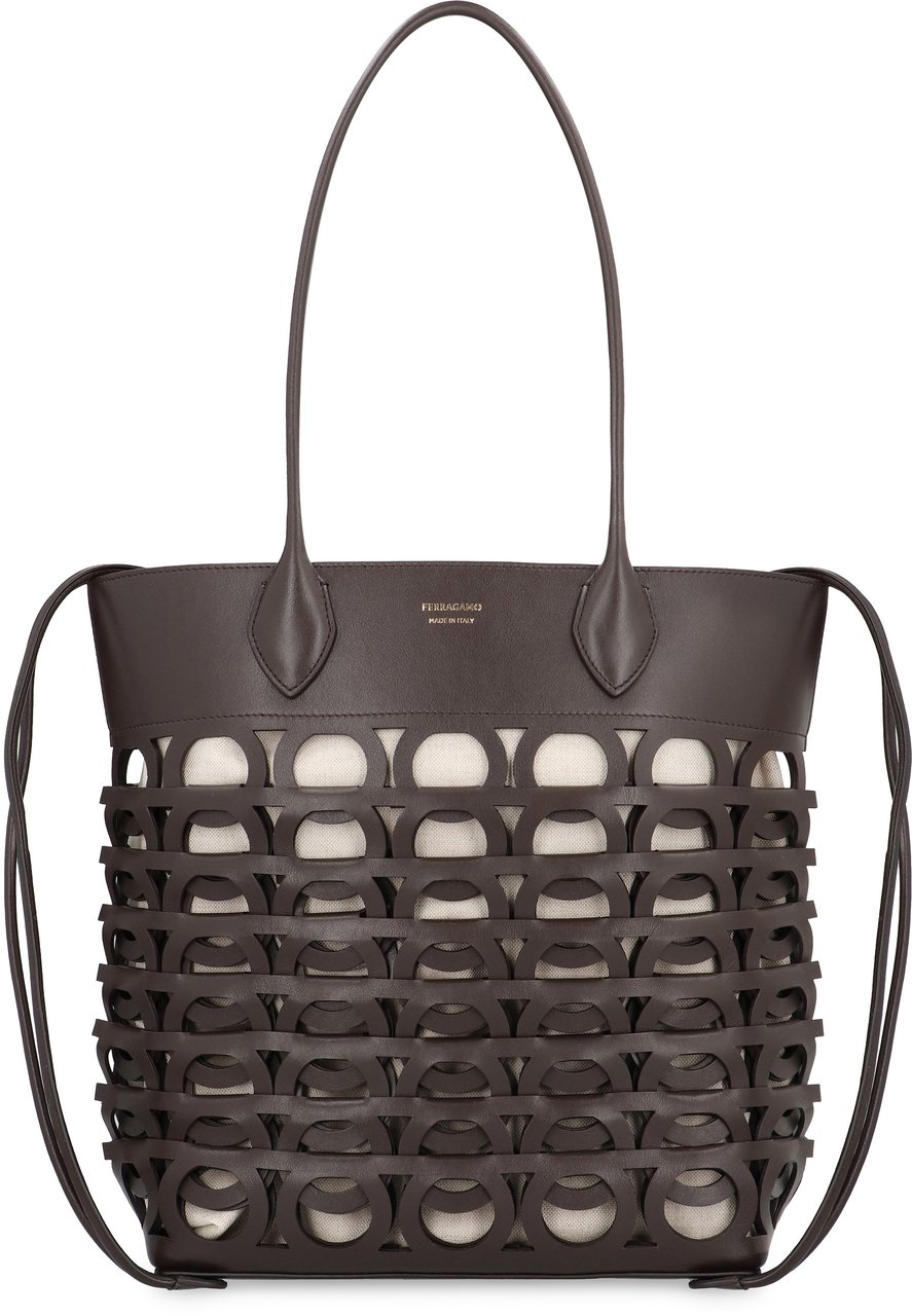 Ferragamo Gancini M Tote bag Bruin