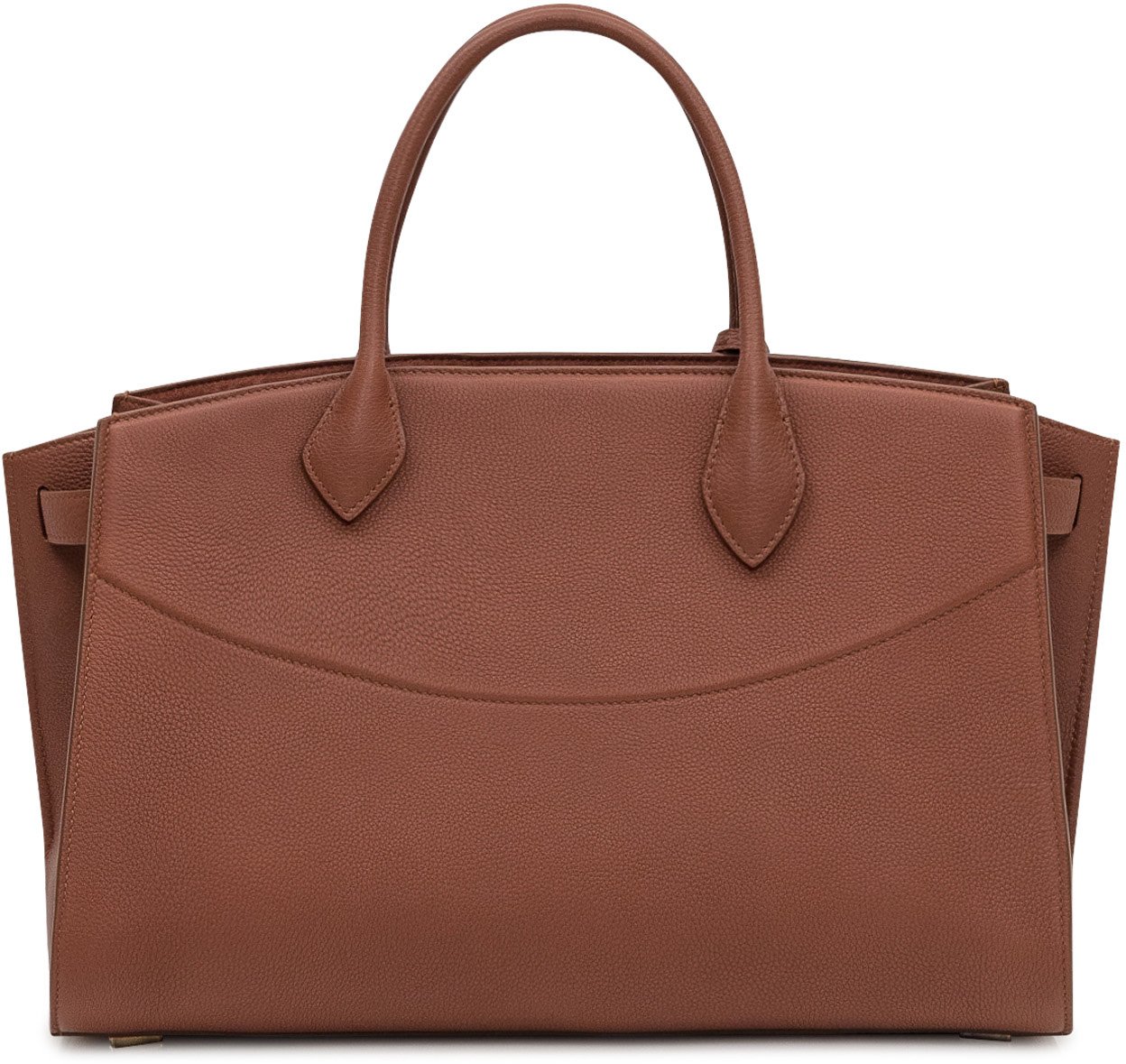 Ferragamo Borsa Ferragamo in pelle martellata cuoio Bruin