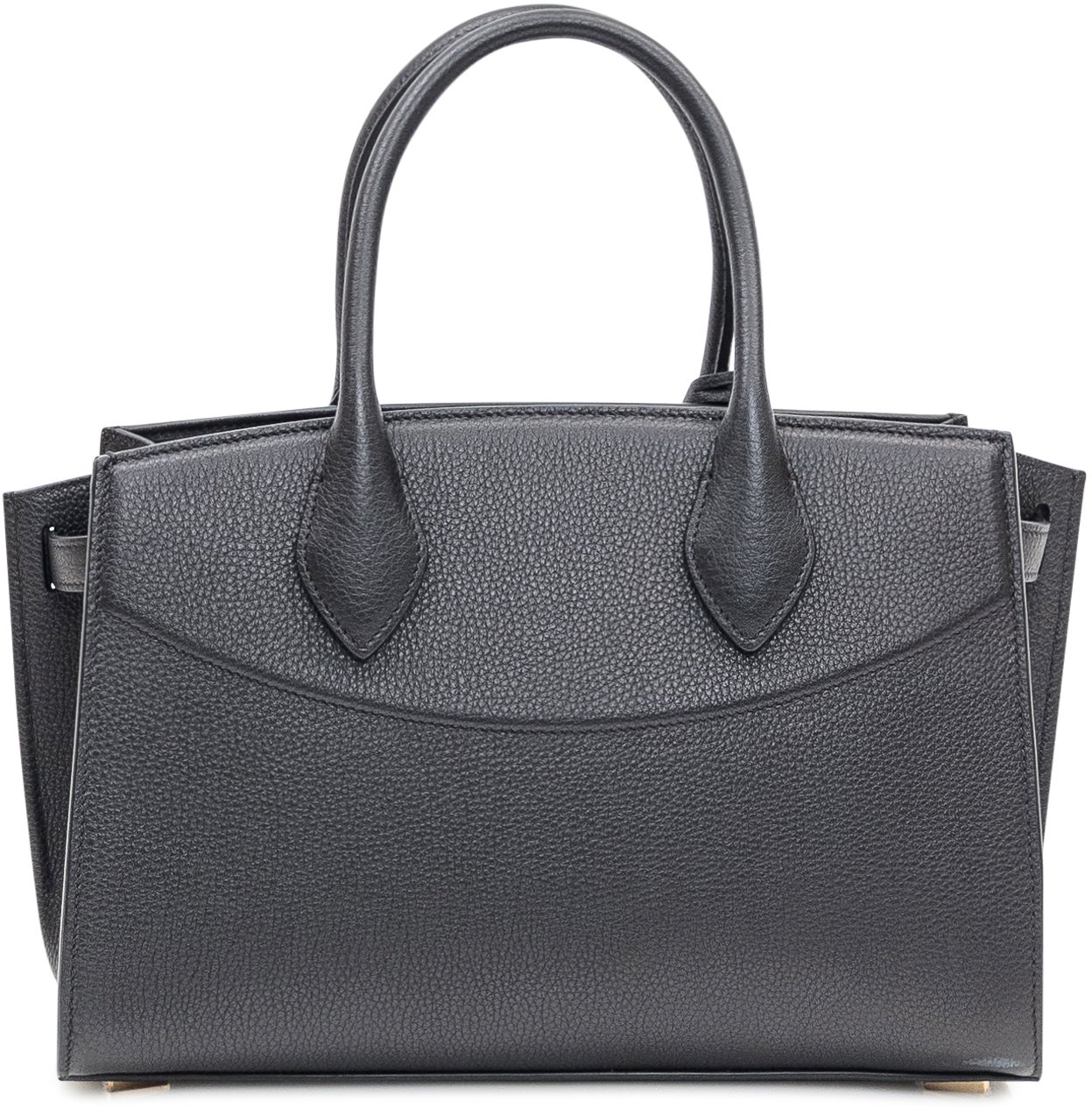 Ferragamo Borsa Ferragamo in pelle martellata nera Zwart