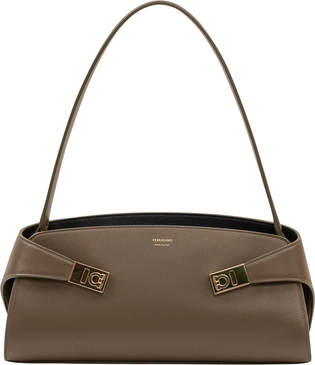 Ferragamo Borsa Hug con Manico Taupe
