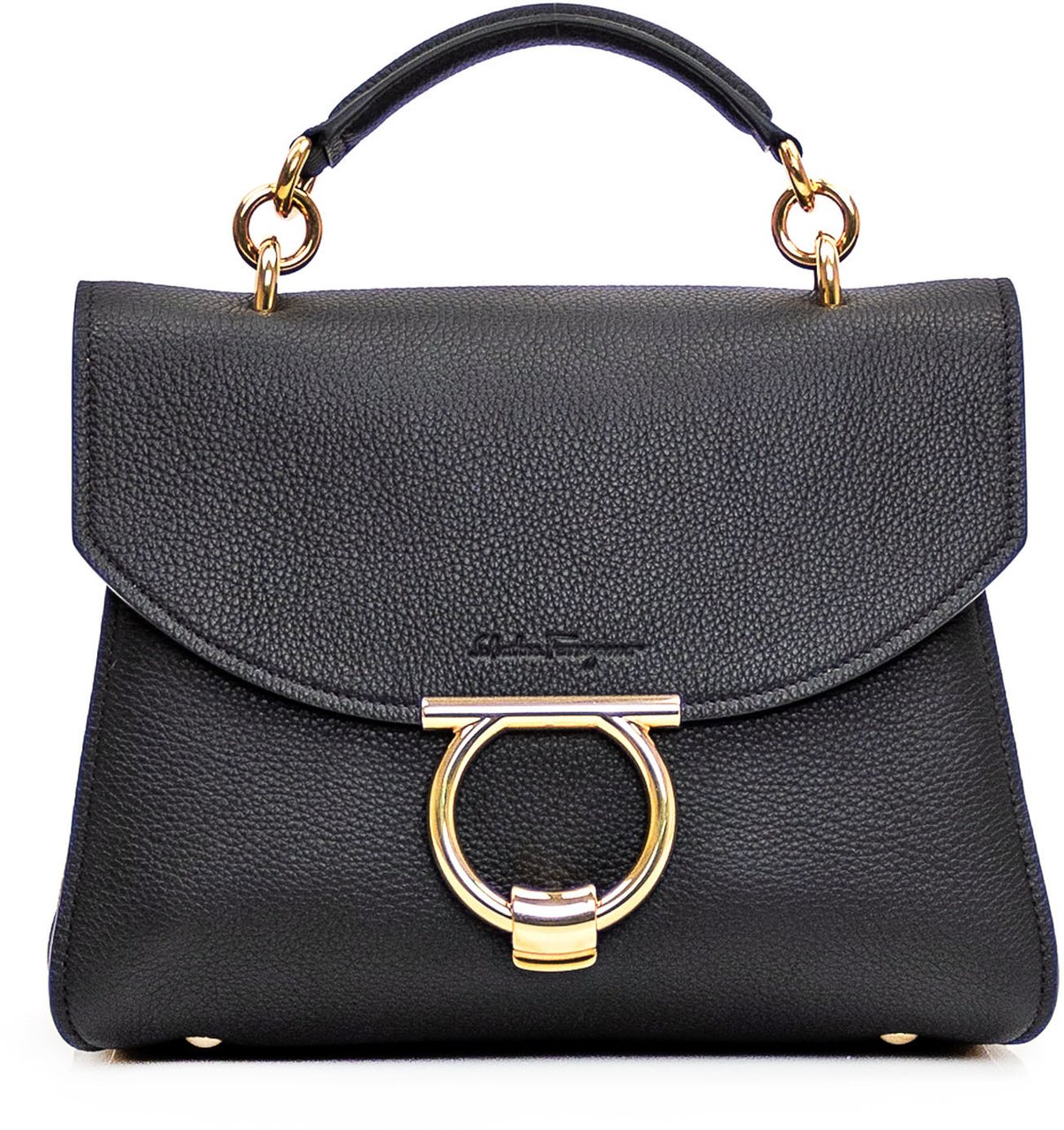 Ferragamo Borsa Gancini Zwart