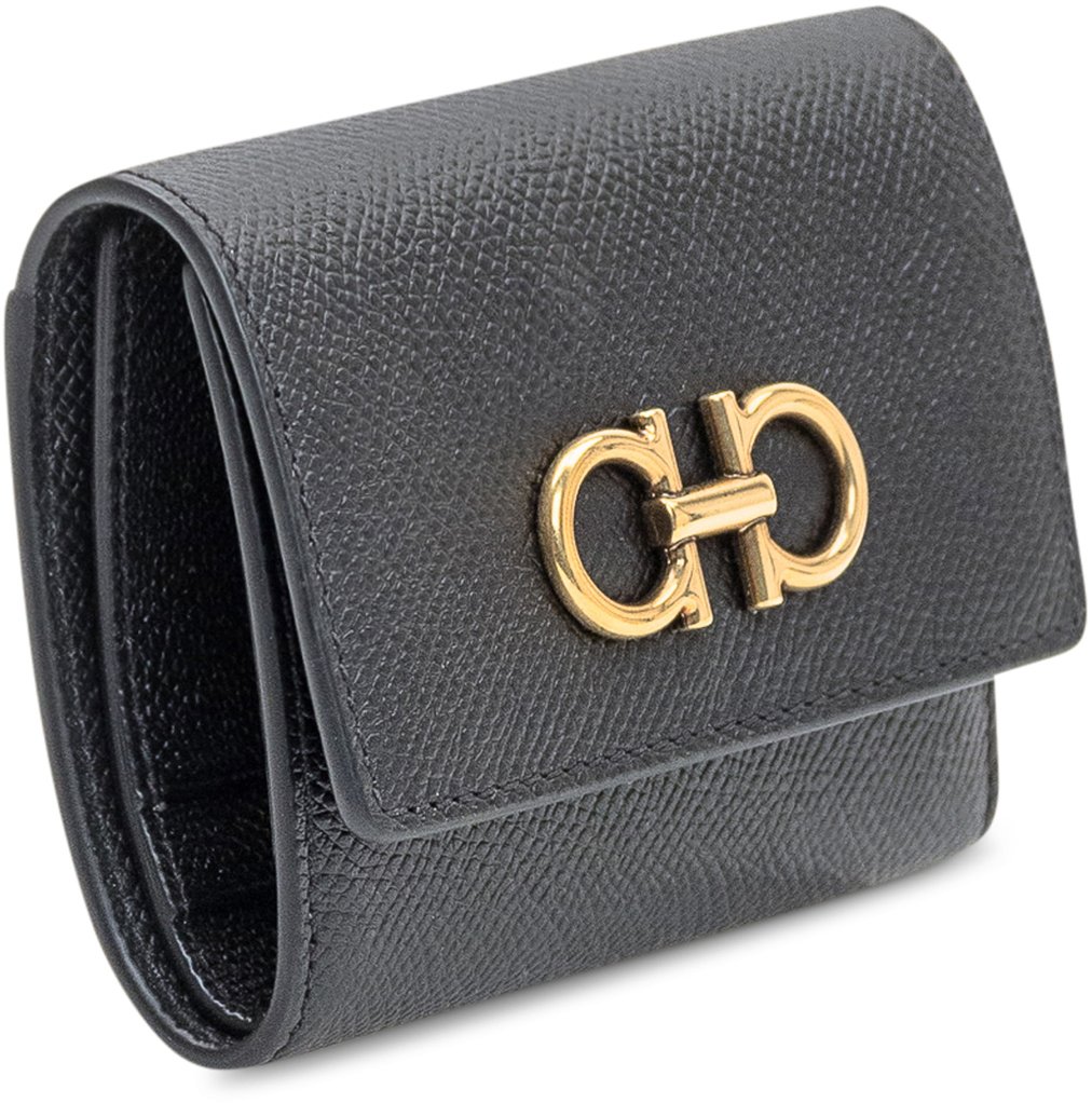 Ferragamo Trifold Wallet Zwart