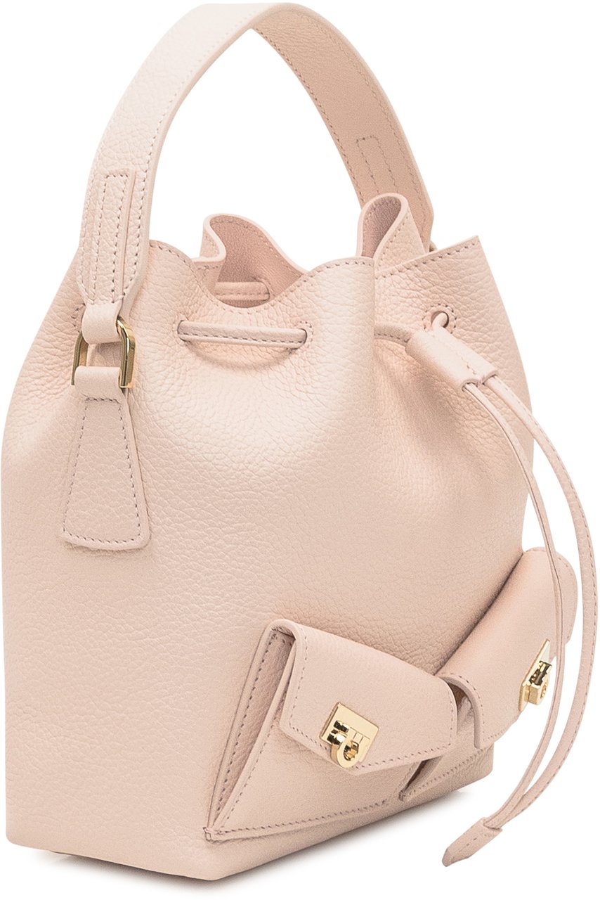 Ferragamo Borsa secchiello Ferragamo in pelle rosa Roze