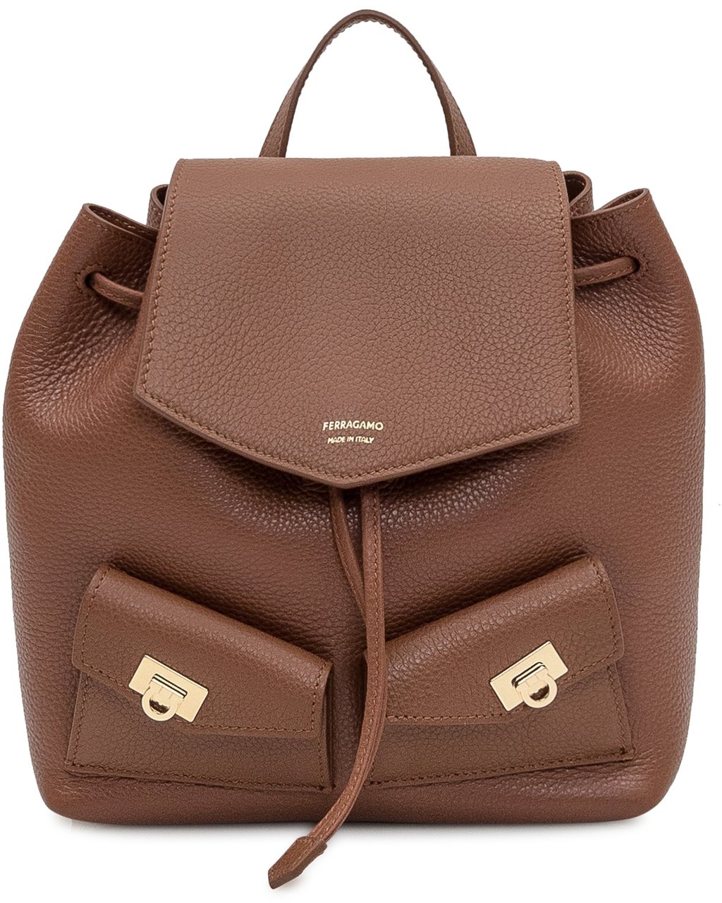Ferragamo Zaino Ferragamo in pelle marrone Bruin