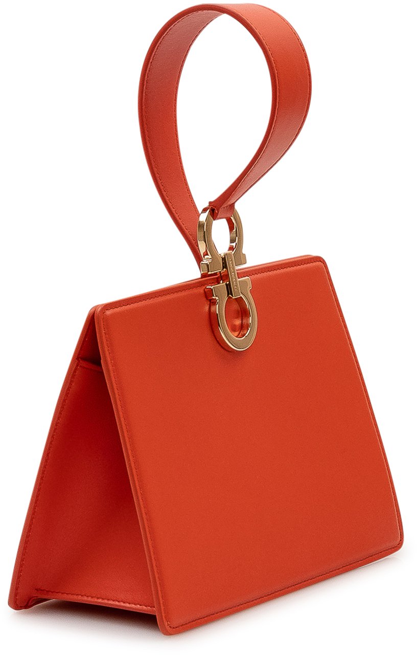 Ferragamo Pochette in Pelle con Gancio Metallico Rood