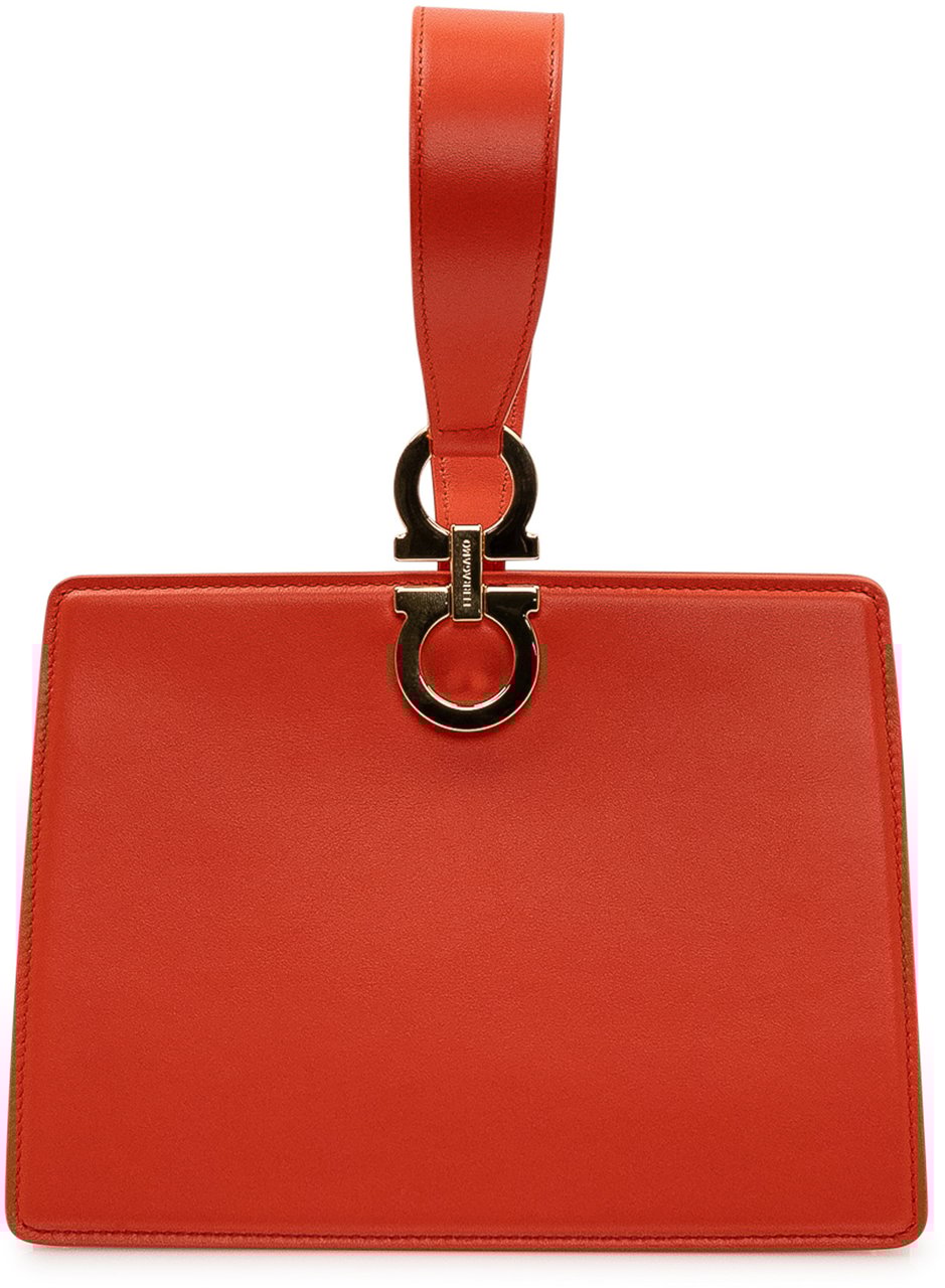 Ferragamo Pochette in Pelle con Gancio Metallico Rood