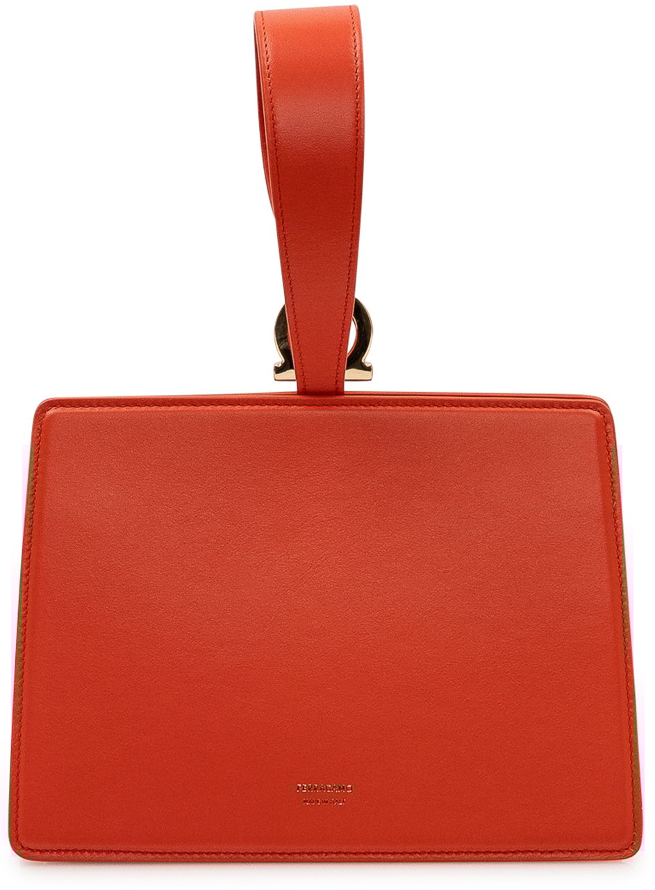 Ferragamo Pochette in Pelle con Gancio Metallico Rood