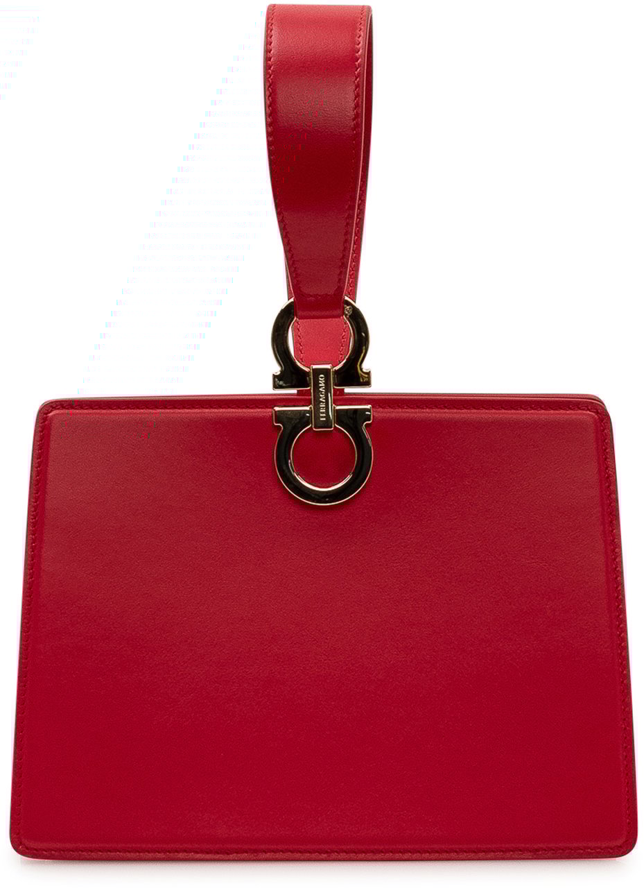 Ferragamo Pochette in Pelle con Gancio Metallico Rood