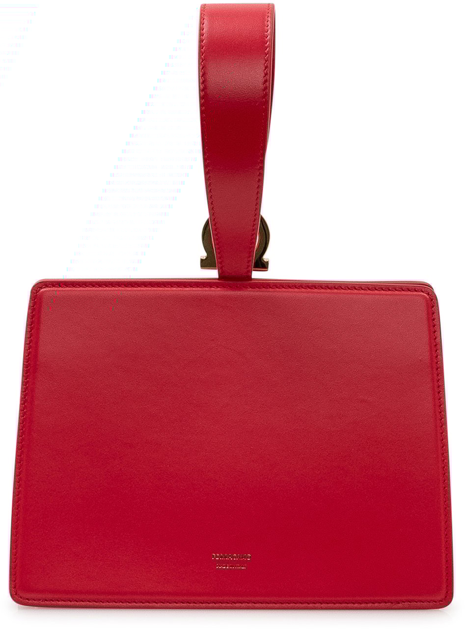 Ferragamo Pochette in Pelle con Gancio Metallico Rood