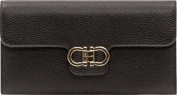 Ferragamo Portafoglio con Patta Zwart