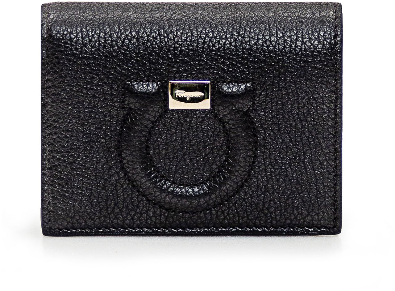 Ferragamo Portafoglio Gancini Zwart