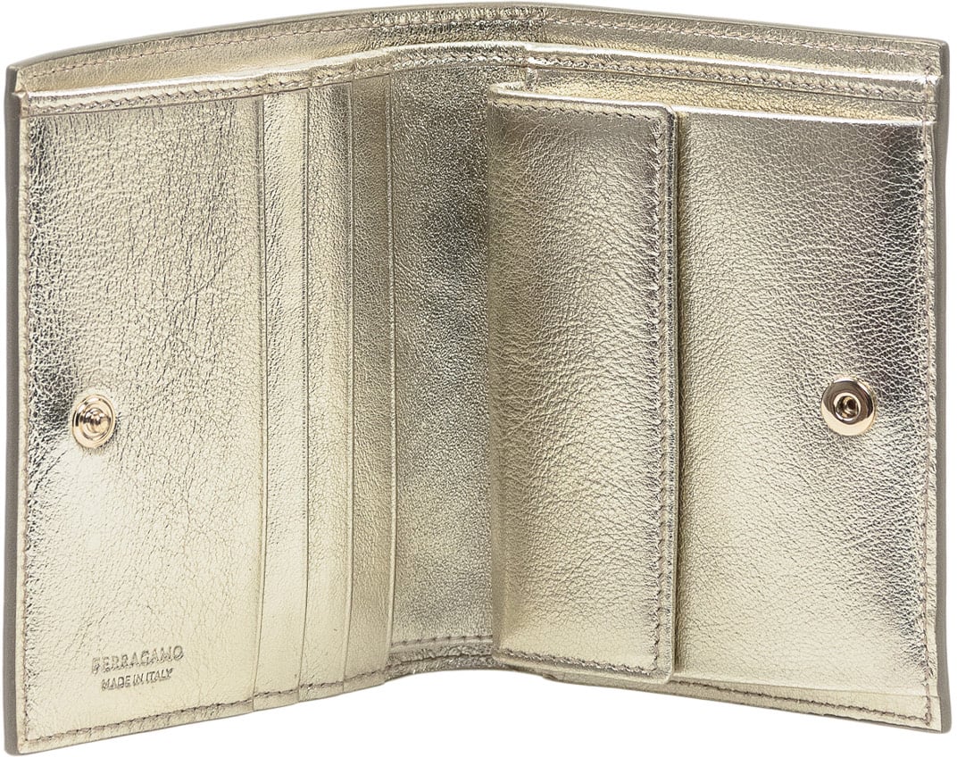 Ferragamo Portafoglio Mini Con Logo Goud