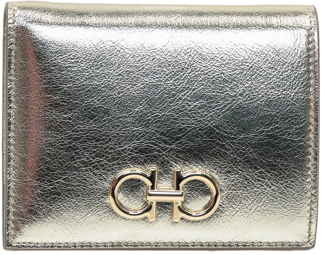 Ferragamo Portafoglio Mini Con Logo Goud
