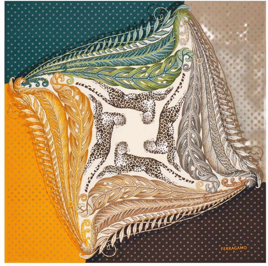 Ferragamo Scarfs Green Groen