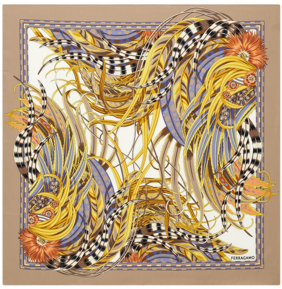 Ferragamo Scarfs Ivory Wit