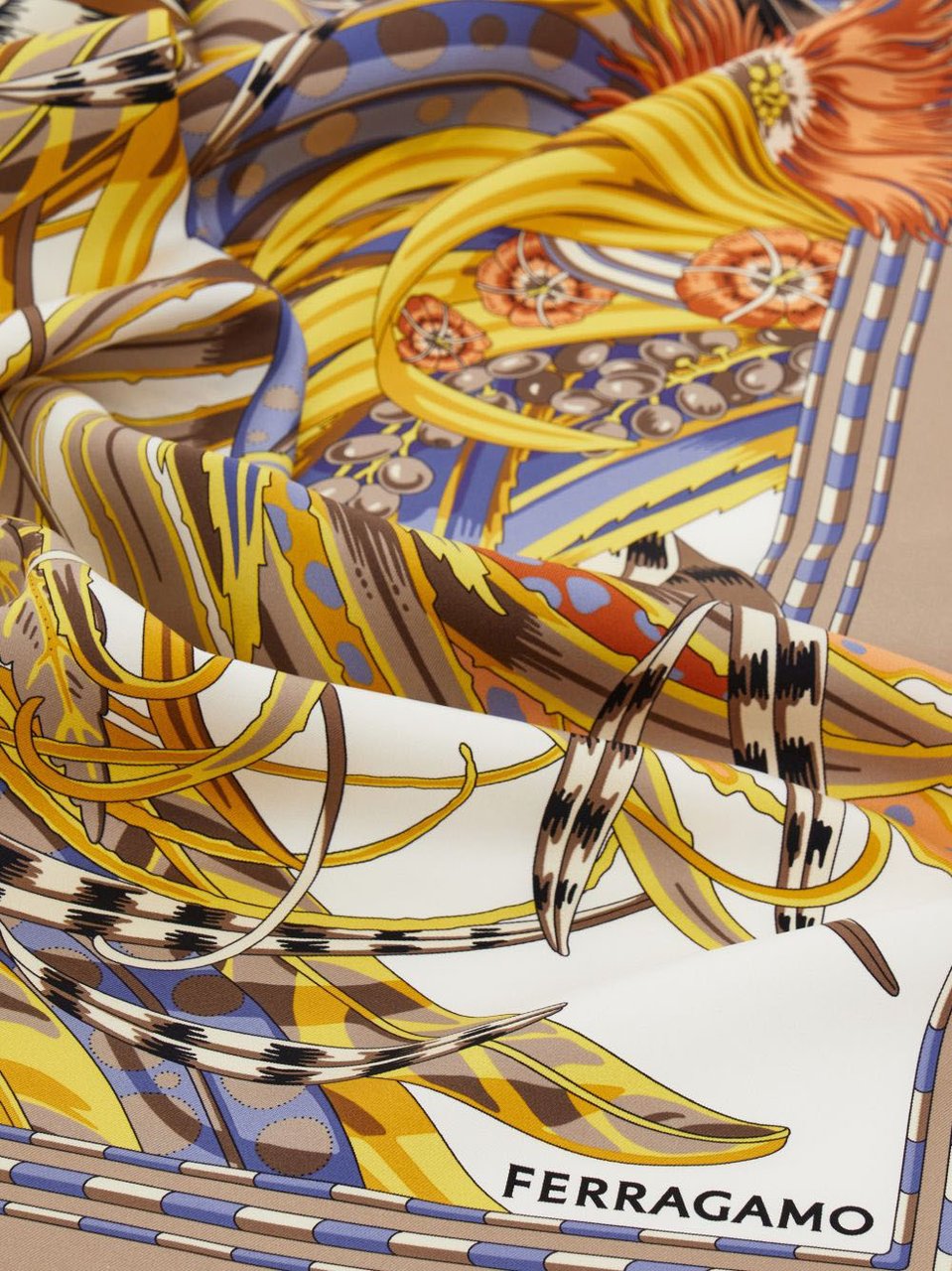 Ferragamo Scarfs Ivory Wit