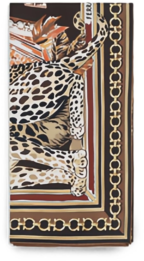 Ferragamo Scarfs Brown Bruin