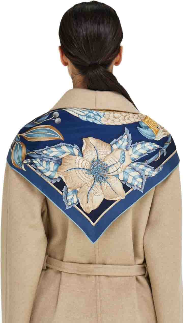 Ferragamo Scarfs Navy Navy