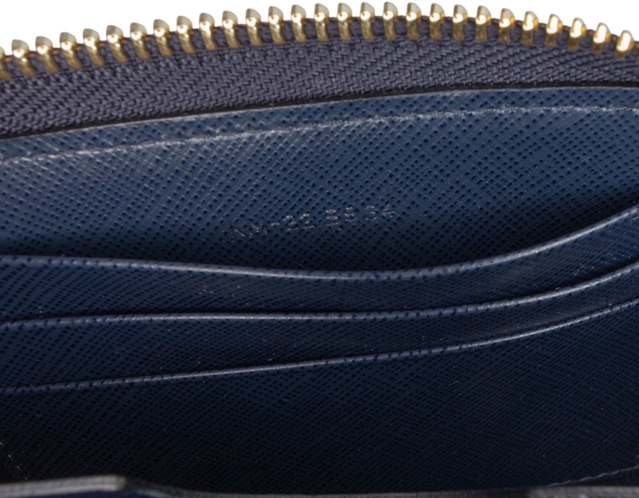 Ferragamo Leather Double Gancini Wallet on Chain Blauw